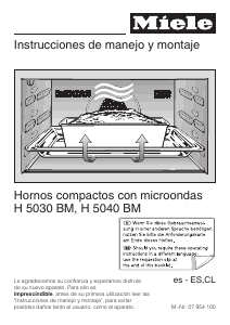 Manual de uso Miele H 5040 BM Horno