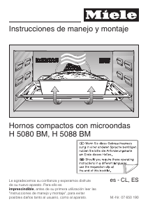 Manual de uso Miele H 5080 BM Horno