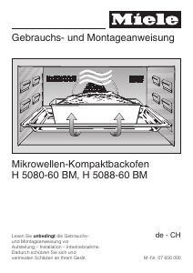 Bedienungsanleitung Miele H 5088 BM Backofen