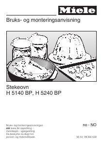 Bruksanvisning Miele H 5140 BP Ovn