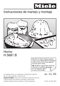 Manual de uso Miele H 5681 B Horno