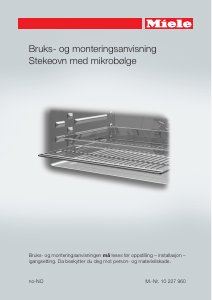 Bruksanvisning Miele H 6100 B Ovn