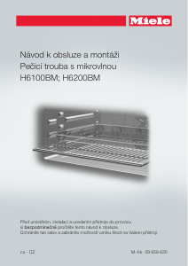 Manuál Miele H 6100 B Trouba