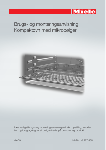 Brugsanvisning Miele H 6100 B Ovn
