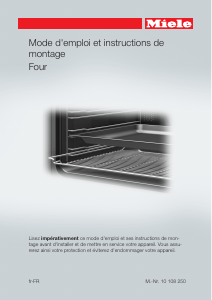 Mode d’emploi Miele H 6260 B Four