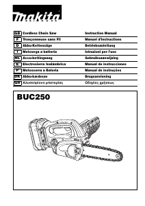 Manual Makita BUC250Z Motosserra