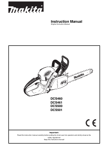 Manual Makita DCS501 Chainsaw