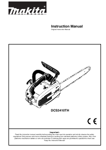 Handleiding Makita DCS3410TH Kettingzaag