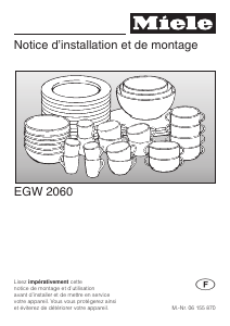 Mode d’emploi Miele EGW 2060 Chauffe assiettes