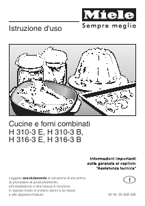 Manuale Miele H 310-3 E Cucina