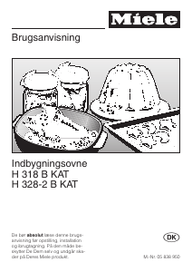 Brugsanvisning Miele H 328-2 B-KAT Komfur