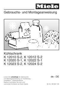 Bedienungsanleitung Miele K 12010 S-2 Kühlschrank