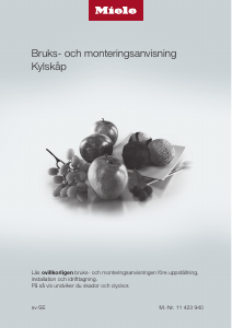 Bruksanvisning Miele K 12012 S Kylskåp