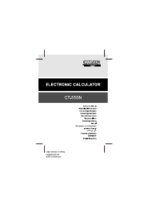 Instrukcja Citizen CT-555N Kalkulator