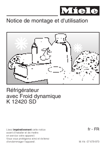 Mode d’emploi Miele K 12420 SD Réfrigérateur