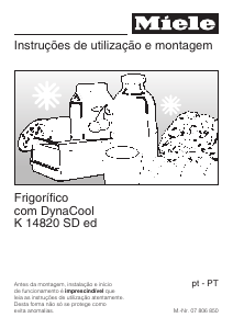 Manual Miele K 14820 SD Frigorífico
