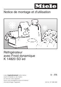 Mode d’emploi Miele K 14820 SD Réfrigérateur