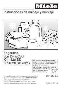 Manual de uso Miele K 14820 SD ed/cs Refrigerador