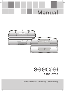 Manual Seecret C500 Sunbed