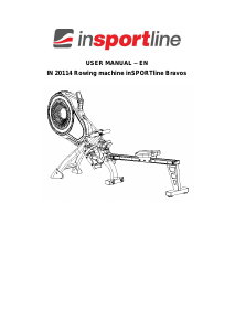 Manual inSPORTline IN 20114 Bravos Rowing Machine