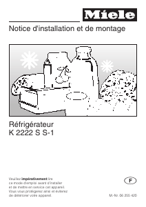 Mode d’emploi Miele K 2222 S Réfrigérateur