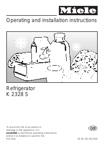 Manual Miele K 2328 S Refrigerator