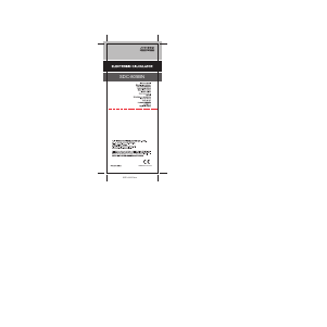 说明书 CitizenSDC-805BN计算器