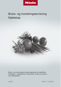 Bruksanvisning Miele K 28242 D ws Kjøleskap
