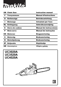 Manual Makita UC3020A Chainsaw