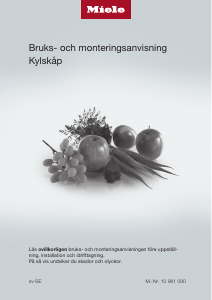 Bruksanvisning Miele K 28302 D ws Kylskåp