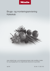 Brugsanvisning Miele K 2901 Vi Køleskab