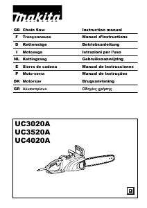 Manual de uso Makita UC3520A Sierra de cadena