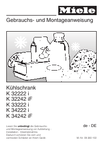 Bedienungsanleitung Miele K 34222 i Kühlschrank