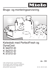 Brugsanvisning Miele K 37272 iD Køleskab