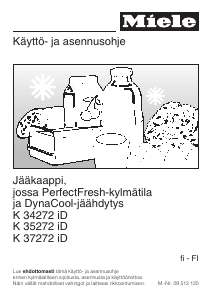 Käyttöohje Miele K 37272 iD Jääkaappi