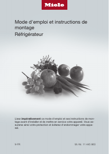 Mode d’emploi Miele K 37282 iDF Réfrigérateur