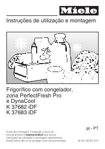 Manual Miele K 37683 iDF Frigorífico