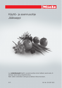 Käyttöohje Miele K 5122 Ui Jääkaappi