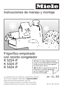 Manual de uso Miele K 5224 iF Refrigerador