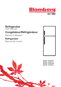 Mode d’emploi Blomberg BRFB 1042 SLN Réfrigérateur combiné