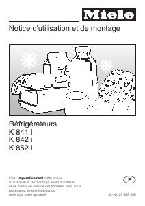 Mode d’emploi Miele K 842 i Réfrigérateur