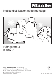 Mode d’emploi Miele K 845 i Réfrigérateur