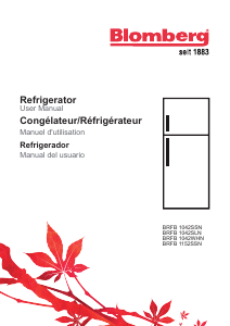 Mode d’emploi Blomberg BRFB 1152 SSN Réfrigérateur combiné