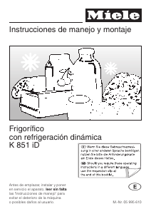 Manual de uso Miele K 851 i Refrigerador
