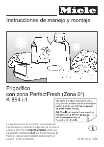 Manual de uso Miele K 854 i-1 Refrigerador