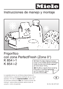Manual de uso Miele K 854 i-2 Refrigerador