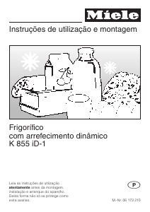 Manual Miele K 855 iD-1 Frigorífico