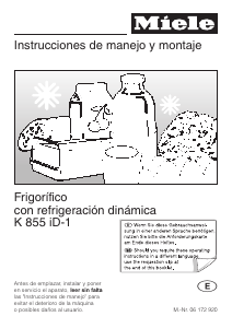 Manual de uso Miele K 855 iD-1 Refrigerador