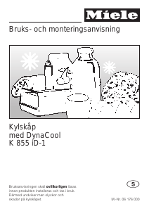 Bruksanvisning Miele K 855 iD-1 Kylskåp