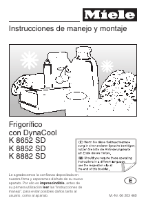 Manual de uso Miele K 8852 SD Refrigerador